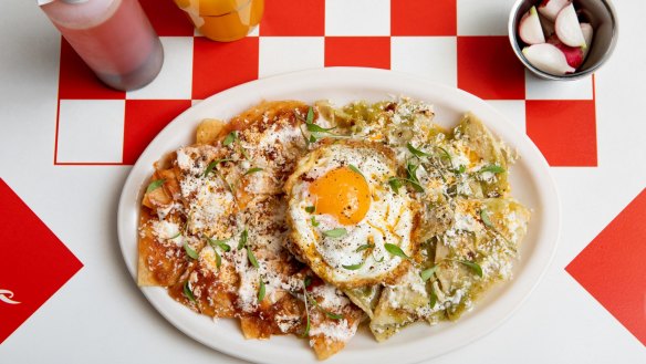 Nachos for breakfast at Hotel Jesus in Melbourne's Collingwood.