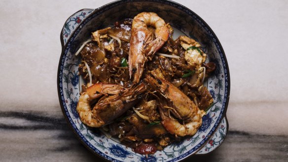 Char kwai teow is value-added with shellfish of your choice at Ho Jiak. 