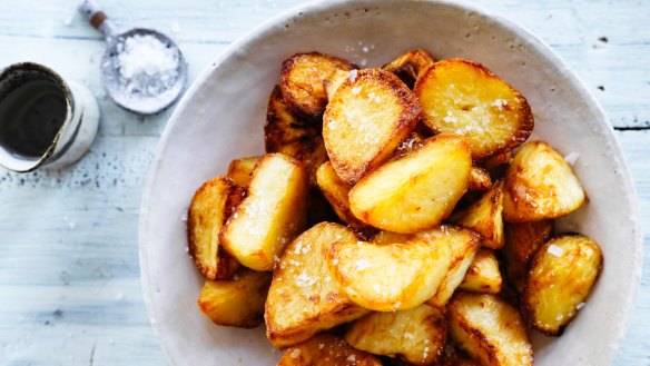 Salt and vinegar crispy potatoes.