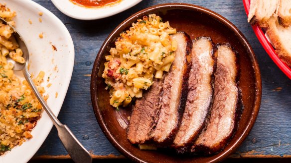 American-style barbecued beef brisket 