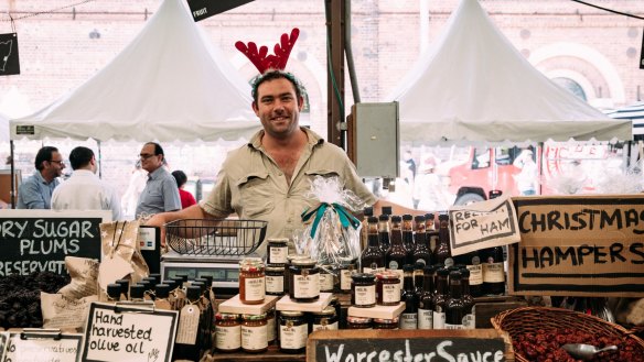 Carriageworks' Christmas farmers' market. 