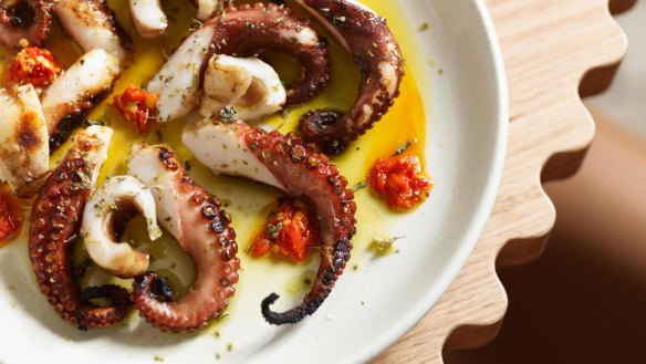 Barbecued South Coast octopus is on the opening menu.