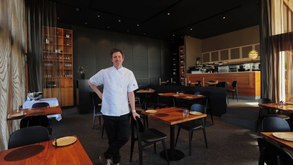 Food and Wine. Aubergine Restaurant at the Griffith Shops. Owner, Ben Willis. July 7th 2016 The Canberra Times Photograph by Graham Tidy.