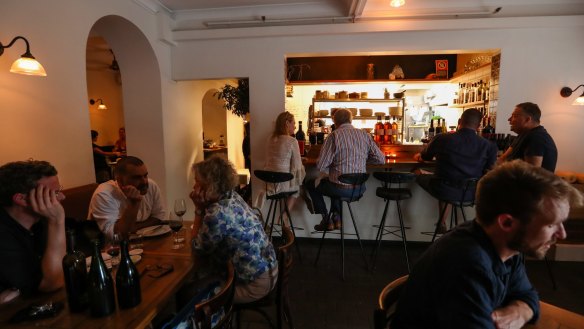 The timber bar was made from a dismantled jetty on NSW's south coast.