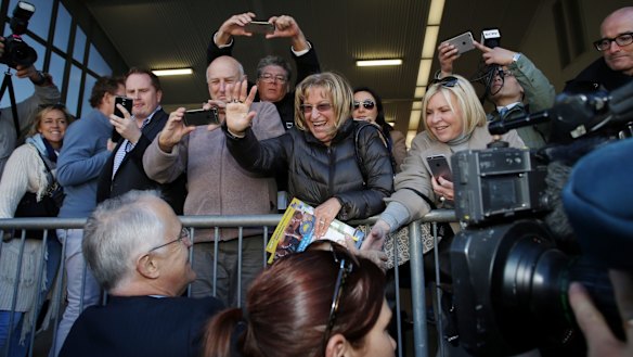 Prime Minister Malcolm Turnbull and his wife Lucy cast their vote at Double Bay Public School in Sydney.