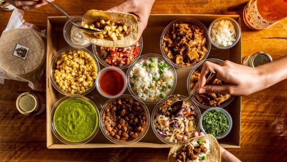Taco night at home with Calle Rey's DIY fiesta box.
