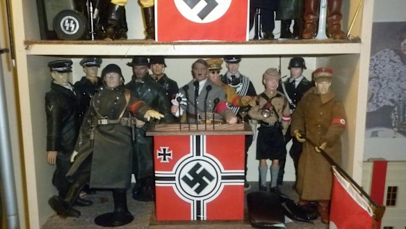 A collection of Nazi dolls owned by Nathan Sykes. 