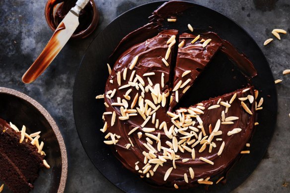 Simple Chocolate and Almond Cake.