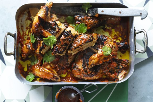 Peri-peri barbecue chicken.