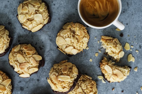 Coconut and almond macaroons.
