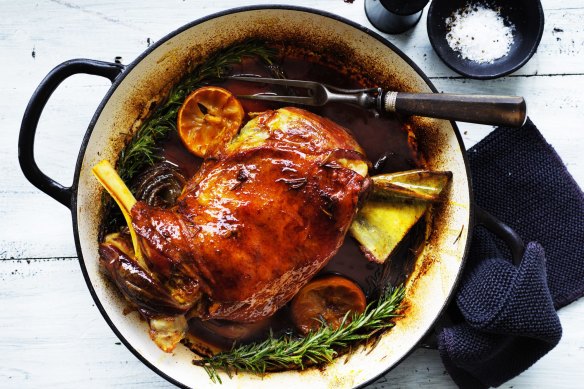 Pair this juicy North African-inspired lamb shoulder with fluffy cous cous.