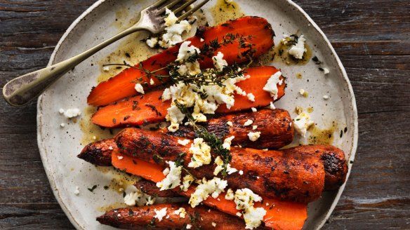 Carrots are sweeter with char (and feta).