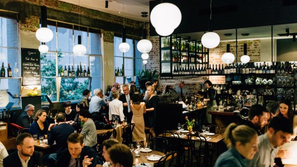 Cumulus Up wine bar above Cumulus Inc. in Flinders Lane.