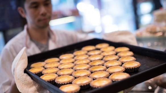 Egg tarts from Maxim's bakery.