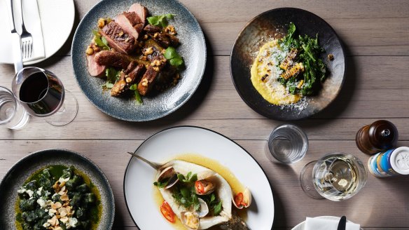 Assorted dishes from Osteria Ilaria in Melbourne.