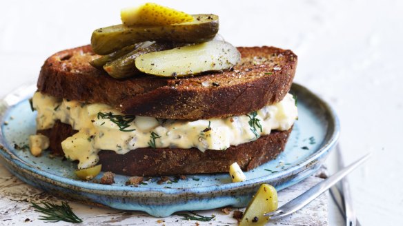 Jill Dupleix's egg mayo toastie.