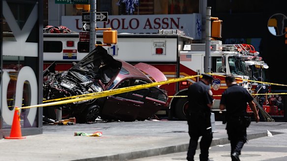 Times Square: Speeding vehicle strikes pedestrians in New York City