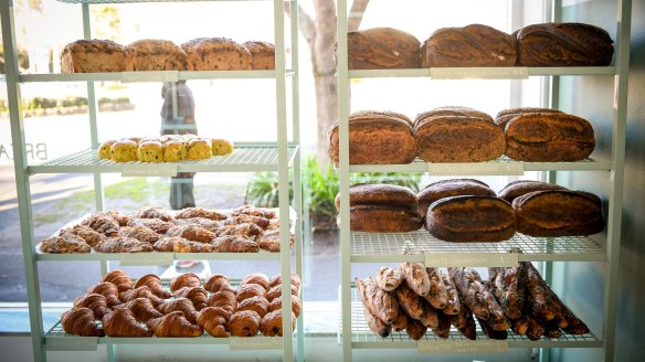 “It’s not fine dining but ... you still feel gratified.” Bread Club's pastry and sourdough selection.