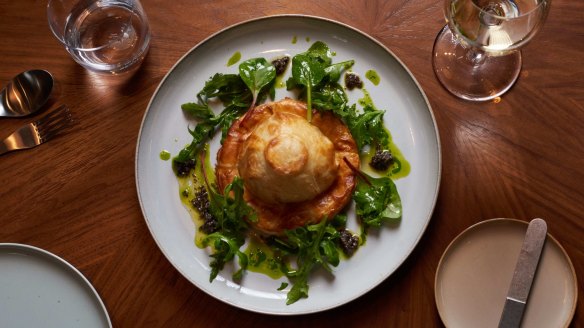 Buffalo mozzarella en croute tartufo at Lollo @ W Hotel Melbourne. 