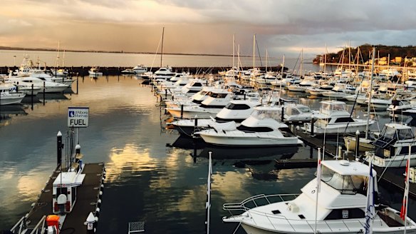 The marina is at the doorstep of the Crows Nest Apartment, Port Stephens.