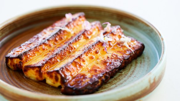 Go to dish: Tilba haloumi with honey and rosemary blossom.