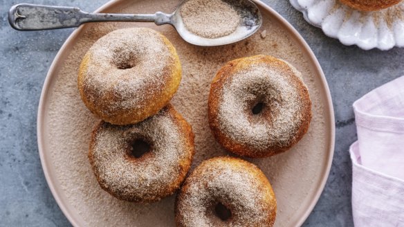 Fried pizza doughnuts.