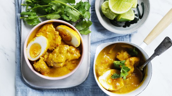 Adam Liaw's chicken and egg curry.