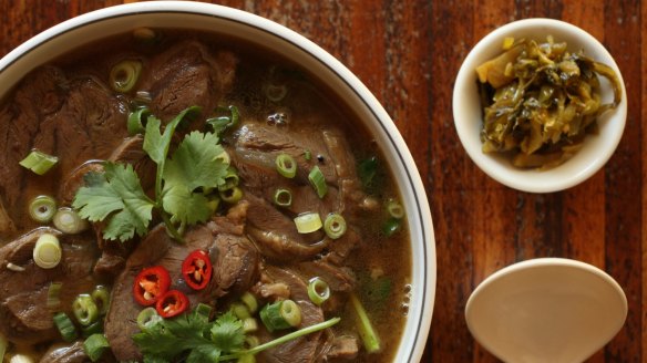 Taiwanese beef soup at Taipei Chef in Artamon.