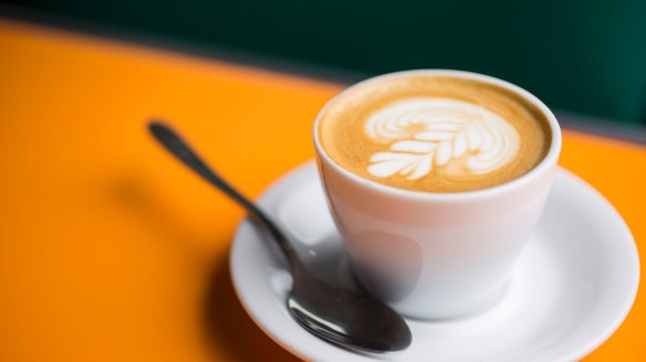 Piccolo coffee served at Matinee Coffee in Marrickville. 