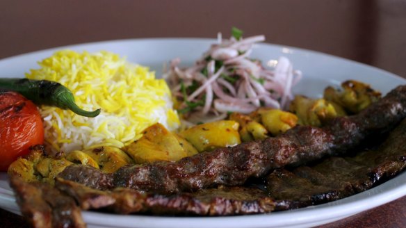 Skewered meats at Vatan in Auburn.