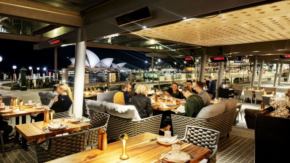 The terrace at 6 Head restaurant at Campbell's Stores in The Rocks.