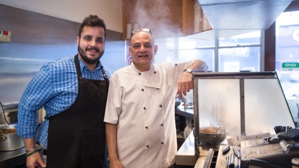 Front-of-house Anuj Tandon and his chef father Anand run Spice Pantry.