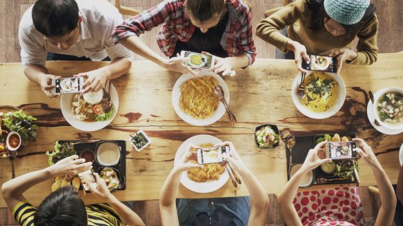 Table talk: 'It's an action that's become ingrained in people's DNA. As soon as food lands in front of them, the phone camera comes out.'