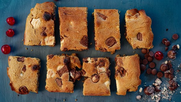 Christmas carnage blondies.