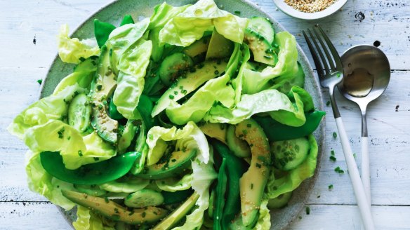 Japanese green avocado salad.