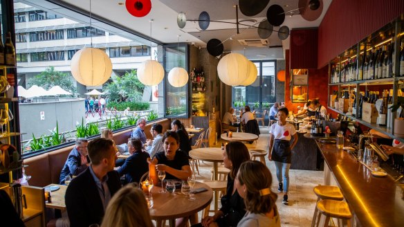 Monopole's new light and bright home overlooks Australia Square.