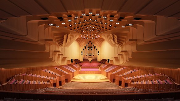 An artist's impression of the revamped Concert Hall at the Opera House. 
