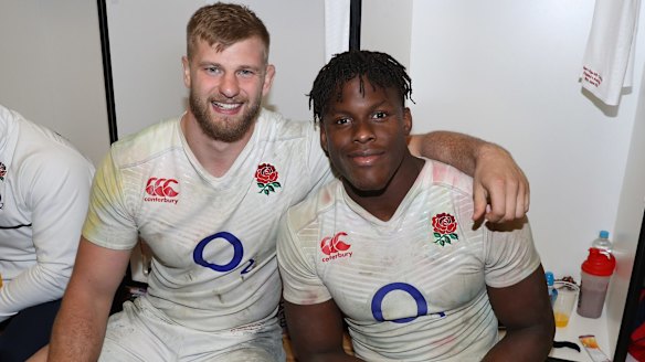 Second row unit: George Kruis and Maro Itoje.