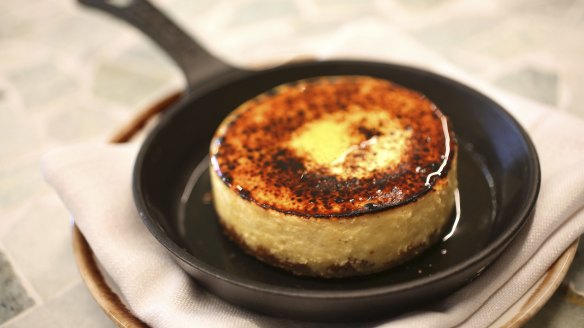 Melapita baked Greek cheesecake.