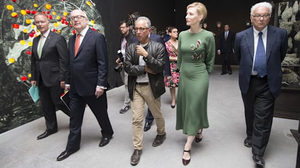 Cate Blanchett opened Australia's pavilion at the 2015 Venice Biennale with an inaugural exhibition by Fiona Hall.