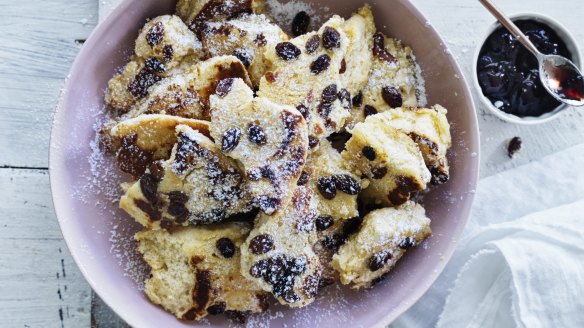 Tear and share: Kaiserschmarrn is a twice-cooked fluffy pancake.