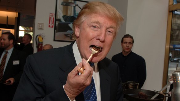 Donald Trump likes his steak very, very, very well-done.