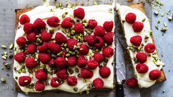 Helen Goh developed this recipe after a friend's take on her chocolate cake converted her to traybakes.