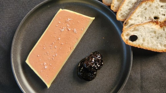 House-made chicken liver parfait at Old Salt, South Nowra.