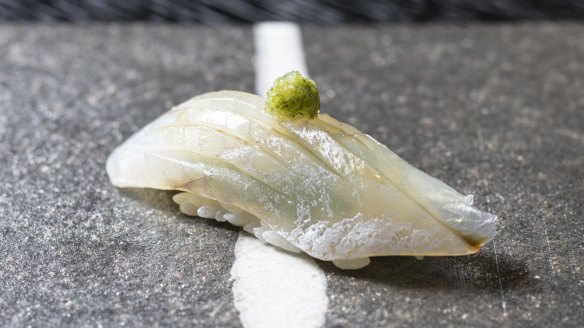 King George whiting nigiri.