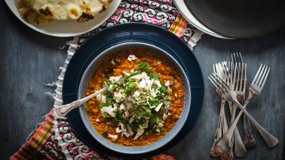Everyone's favourite curry in another form: Butter chicken dhal.