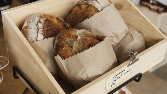 Cherry Moon's signature fig leaf loaves.