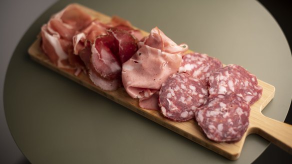 Keeping it simple with a salumi board. 