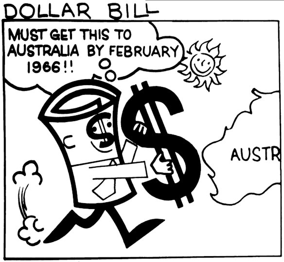 Ad for the new $1 note from 1966.