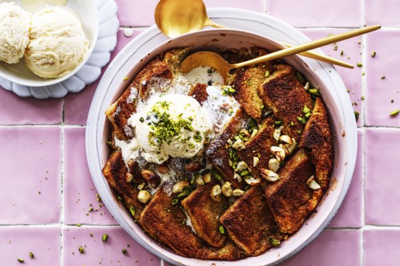 Indian bread and butter pudding.